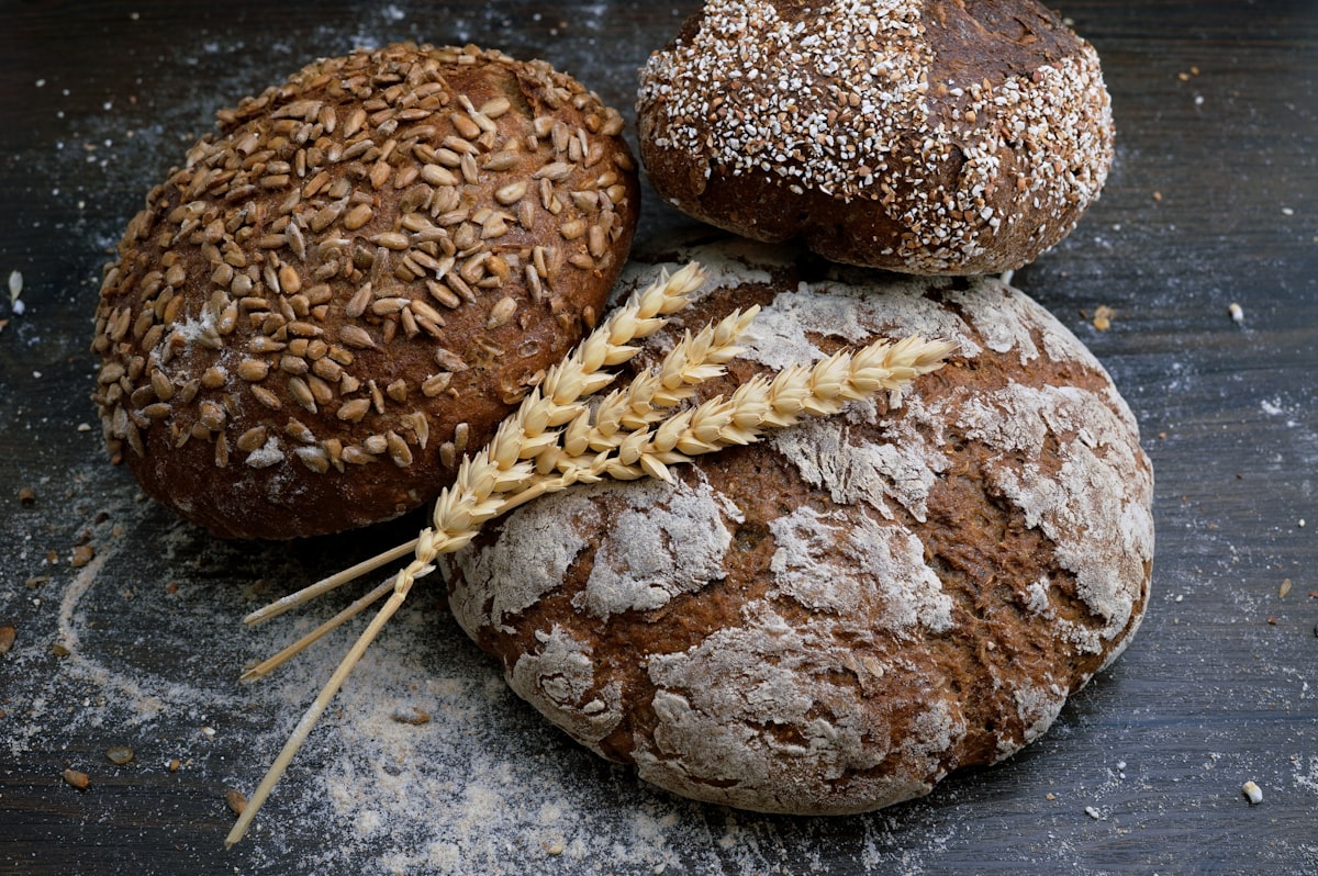 Fresh bread loaves